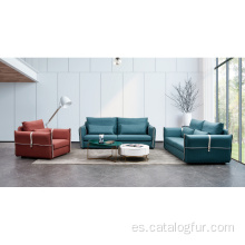 Sillón reclinable moderno de diseño europeo con consola y portavasos, sillón reclinable de cuero eléctrico, conjunto de muebles para sala de estar